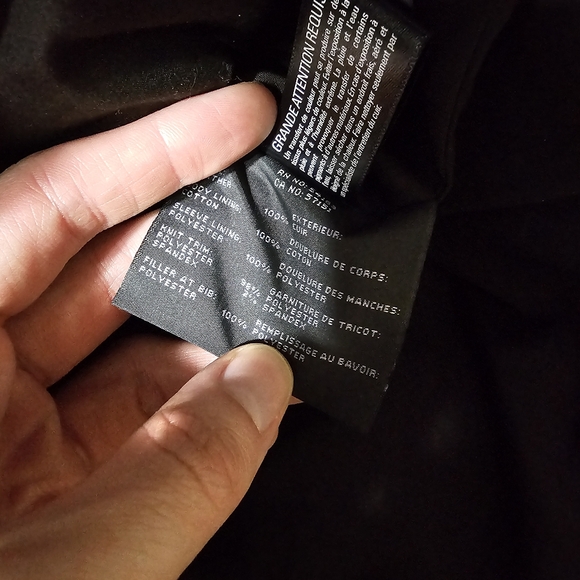 Andrew Marc brand new leather jacket in black - Picture 8 of 8